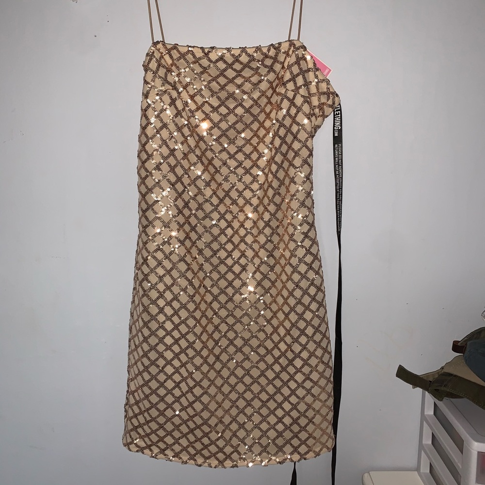 PrettyLittleThing Champagne Dress